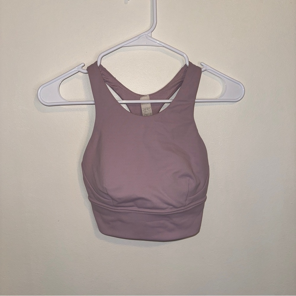 Lululemon Wunder Train Long-Line Bra *Medium Support Lilac Purple 4